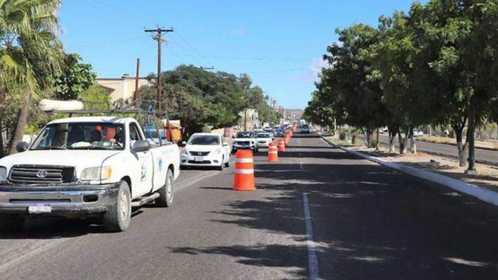 cierre de la Olachea por obras viales